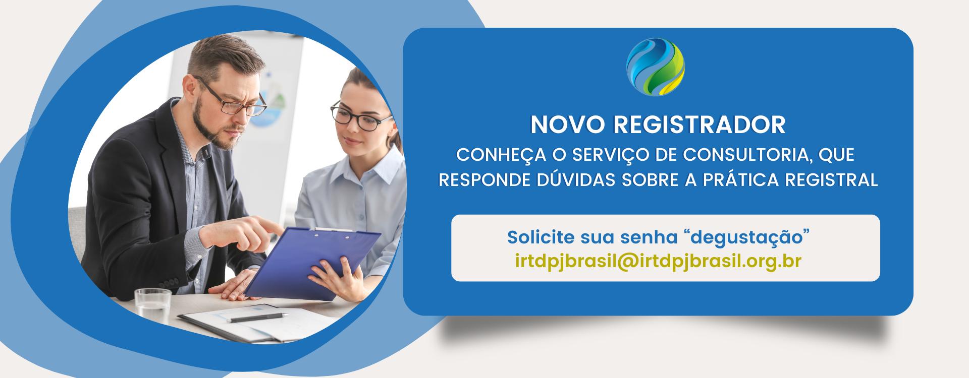 Novo registrador conheça o serviço de consultoria