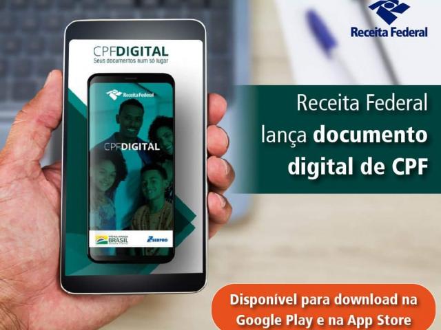 Receita Federal – Receita Federal lança documento digital de CPF  Receita Federal – Receita Federal lança documento digital de CPF