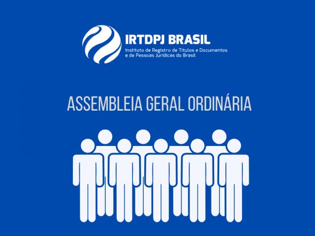 IRTDPJBrasil convoca associados para reunião em Brasília