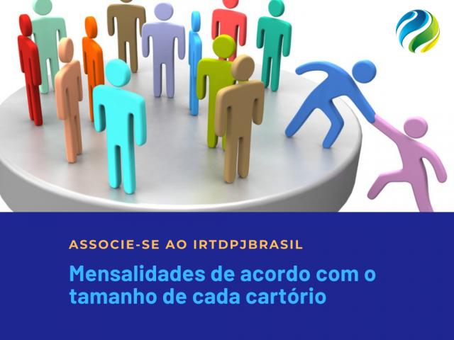 IRTDPJBrasil cria novas faixas de contribuição associativa para beneficiar os pequenos cartórios