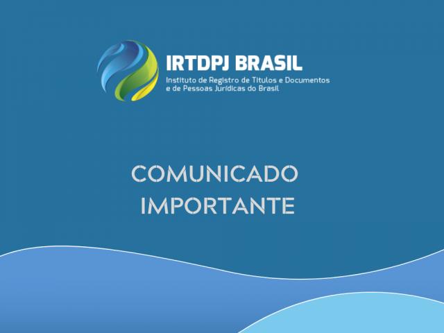 Comunicado: XI Congresso Brasileiro de RTDPJ será adiado em função da situação da pandemia de Covid-19