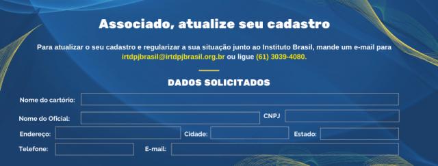 Atualize o seu cadastro e participe das eleições do IRTDPJBrasil 