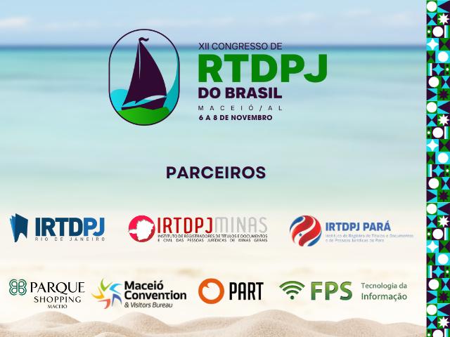 XII Congresso de RTDPJ do Brasil: saiba quais são as instituições e empresas parceiras do evento