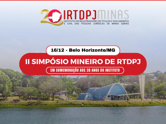 II Simpósio Mineiro de RTDPJ acontece amanhã, em Belo Horizonte