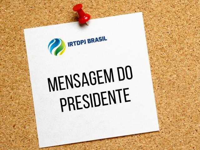 Mensagem do Presidente - 2021: um ano de desafios e de muitas conquistas. Por Rainey Marinho