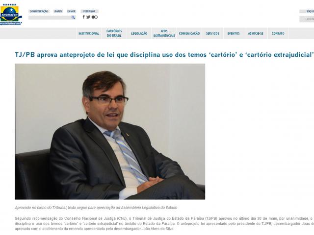 TJPB - Pleno aprova anteprojeto de lei que disciplina uso dos termos ‘cartório’ e ‘cartório extrajudicial’