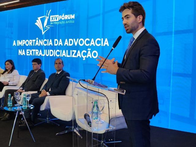 Raphael Abs Musa destaca o trabalho de RTDPJ no XIV Fórum de Integração Jurídica 