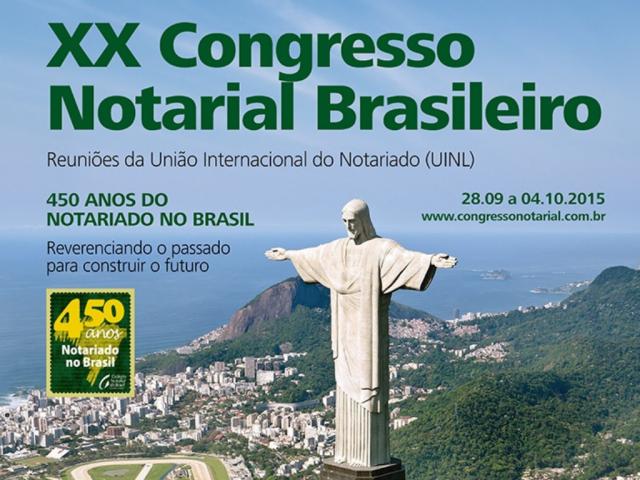 XX Congresso Notarial Brasileiro será realizado no Rio de Janeiro