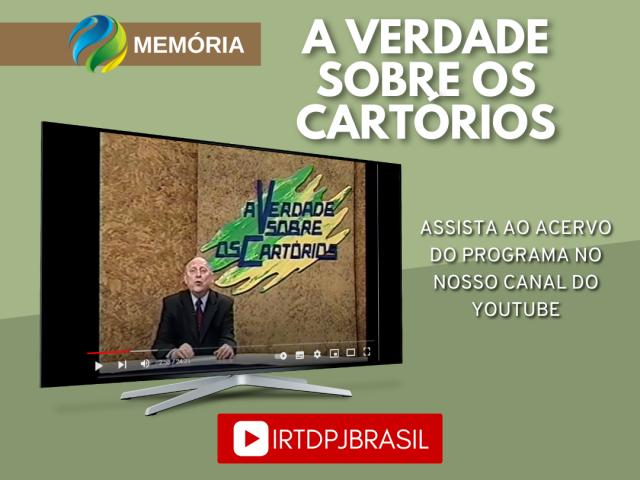 O IRTDPJBrasil está no YouTube. Descubra conteúdos exclusivos