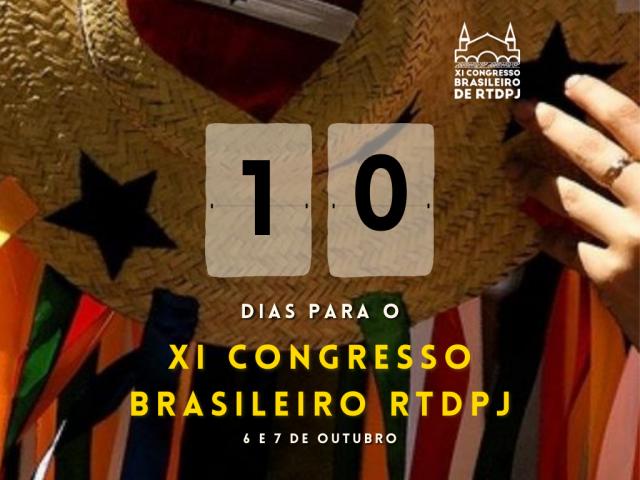 Contagem regressiva para o XI Congresso Brasileiro de RTDPJ