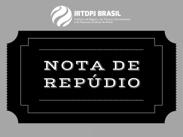 Nota de Repúdio ao ato criminoso contra cartório de Itapemirim