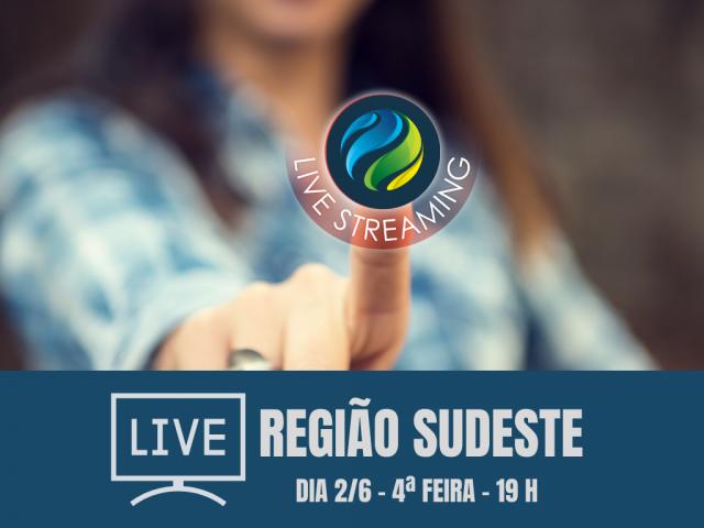 Quarta-feira, dia 2, é dia de live exclusiva para registradores da região Sudeste 