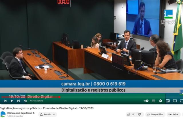 IRTPJBrasil participa de audiência pública sobre digitalização e Registros Públicos, na Câmara dos Deputados