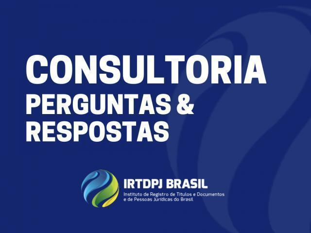 Consultoria do IRTDPJBrasil responde sobre Registro de ata de condomínio                                                               