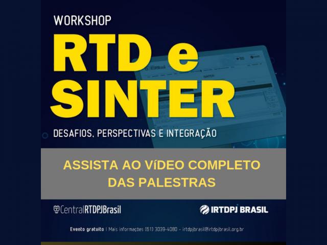 AGENDA: IRTDPJBrasil promove dois importantes eventos, em Brasília, no dia 26/7